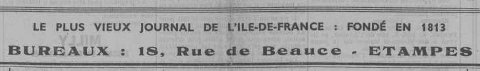 Adresse de l'Abeille à partir du 7 septembre 1940