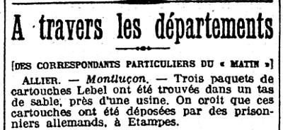 Le Matin du 29 février 1916