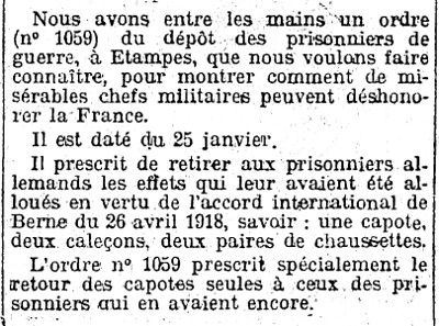 L'Humanité du 12 février 1919