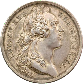 Médaille frappée à l'occasion de la naissance du duc de Bourgogne (1751)