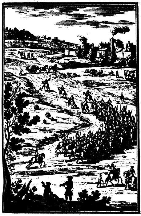Marche d'une compagnie de cavalerie (Alain Manesson Mallet,, 1671-1683)