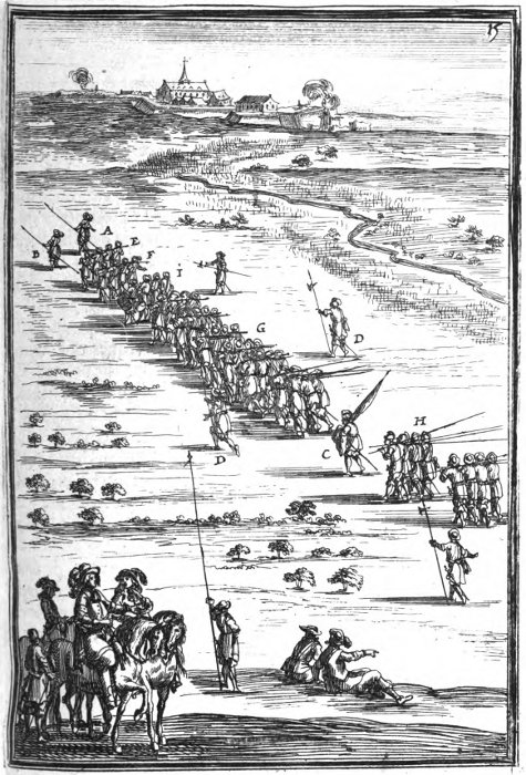 Marche d'une compagnie d'infanterie (Alain Manesson Mallet,, 1671-1683)
