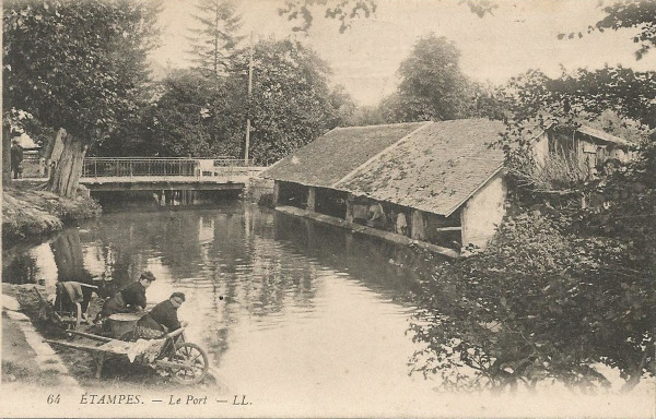 Carte postale de l'aviateur Abel Laclavère (Etampes, 1916)