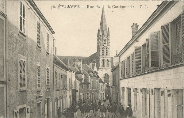 Carte postale de l'aviateur Abel Laclavère (Etampes, 1916)