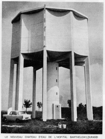 Le nouveau château d'eau de l'Hôpital Barthélémy-Durand