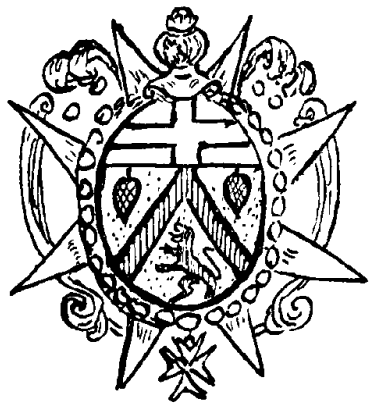 Armoiries de Nicolas Brucelles commandeur de Chalou en 1740