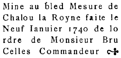 Armoiries de Nicolas Brucelles commandeur de Chalou en 1740