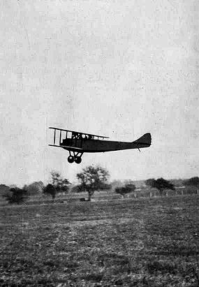 In flight at Buc