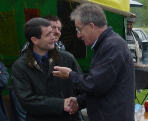 Franck Marlin et Gérard Lefranc (base de loisirs, 18 mai 2003)