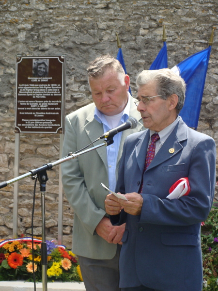 Commémoration de la mort du Lieutenant Cory H. Grant