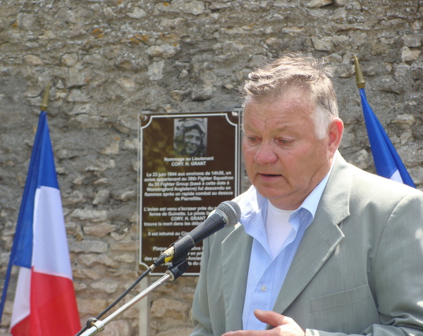 Commémoration de la mort du Lieutenant Cory H. Grant