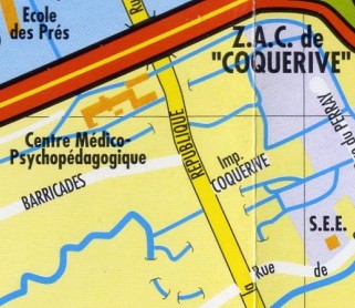 CMPP du 104 rue de la République sur le plan de 2004 de la Familiale