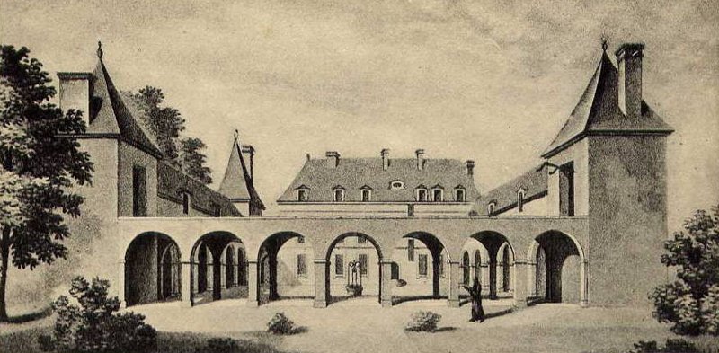 Château de Vignay (dessin d'Ambroise Tardieu, 1824)