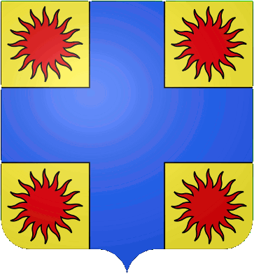 Blason de la famille Hurault (dessin de Wikipédia, 2011)