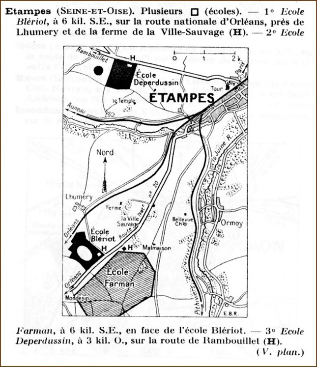 Situation de l'Ecole Tellier (ecole Deperdussin sur ce plan)