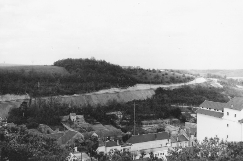 Le Boulevard de Montfaucon depuis la résidence du Donjon, hiver 1967-1968