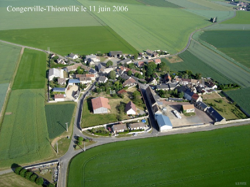 Vue aérienne de Congerville-Thionville (cliché de 2006)