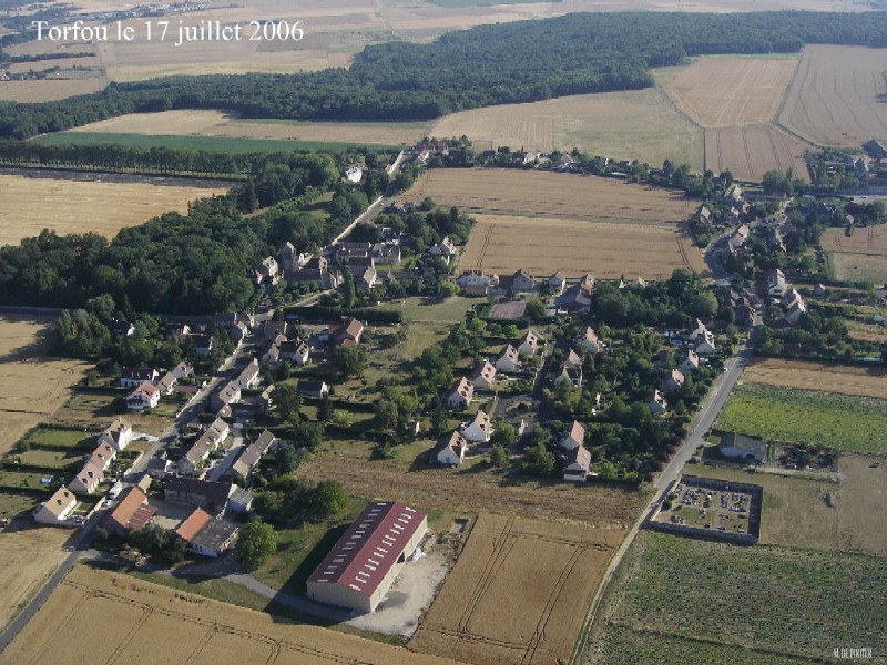 Vue aérienne de Torfou (cliché de 2006)