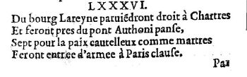 Texte de l'édition posthume et princeps de cette Prophétie (1568)