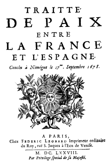 Traité de paix de 1678