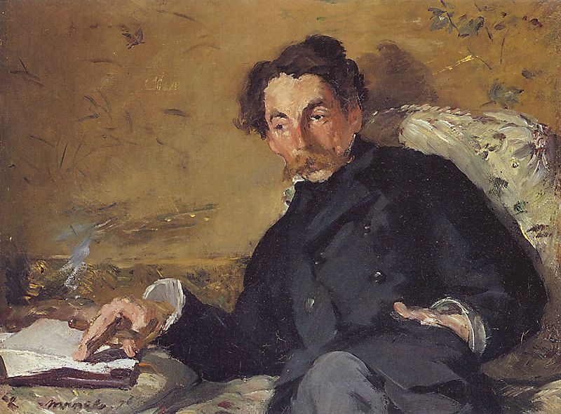 Stéphane Mallarmé en 1876, peint par Manet