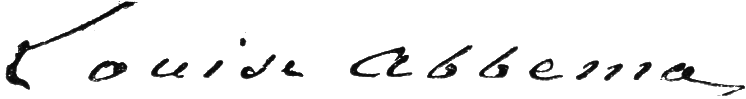 Signature de Louise Abbéma