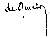 Autographue de Pierre de Querlon (des Gacons) en 1903