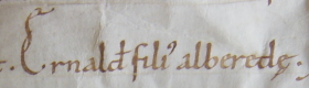 Ernaldus filius Alberede