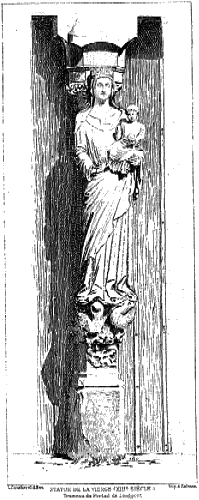Statue de Notre-Dame (Gravure de L. Gaucherel)