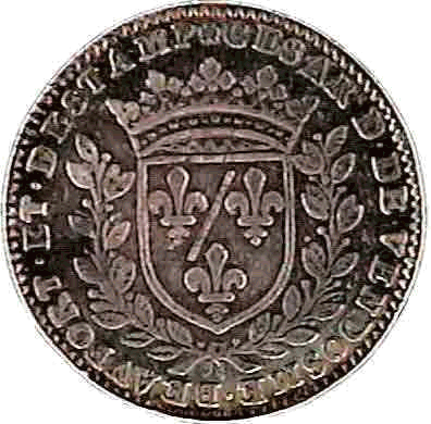 Avers du jeton de César de Vendôme de 1601 (© 2000 cgb)