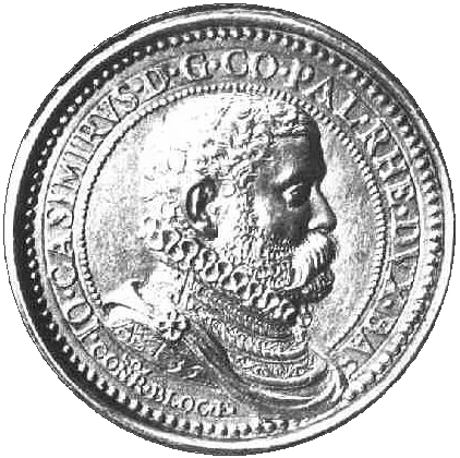 Conrad Bloc: Jean Casimir, comtepalatin, âgé de 35 ans (médaille, 1578)