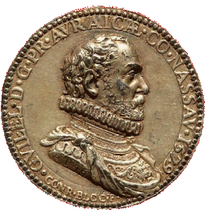 Autre médaille de Conrad Bloc: Guillaume le Taciturne, 1579