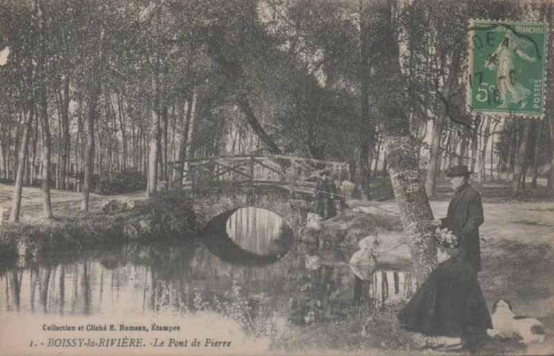 Titre erroné de Rameau: confusion entre le Pont de Pierre de Boissy-la-Rivière et celui d'Etampes (recto)
