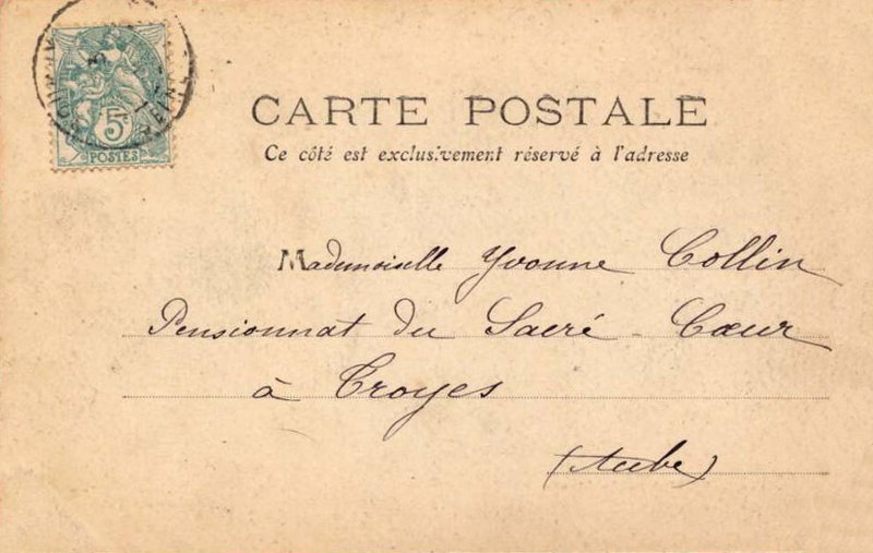 Bouray: Revers d'une carte postale Mulard n&deg;110