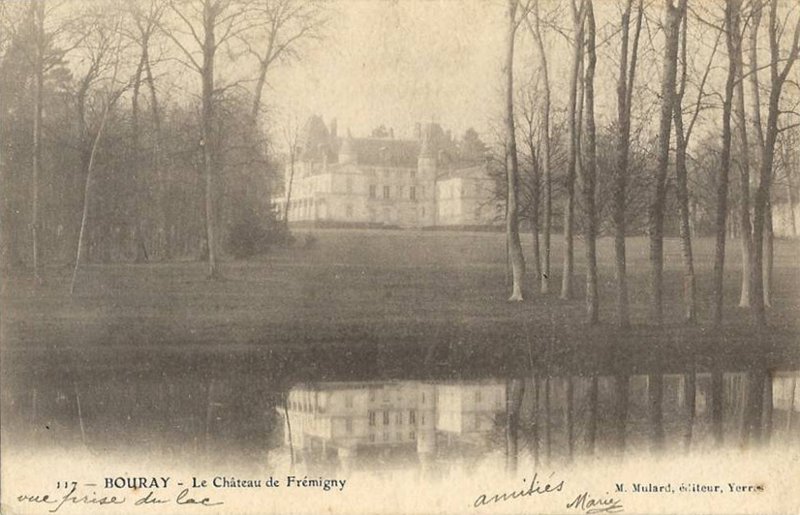 Bouray (carte postale Mulard n&deg;117: Le Ch&acirc;teau de Fr&eacute;migny)