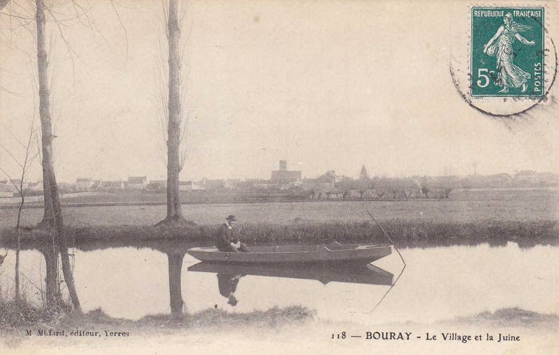 Bouray (carte Carte postale Mulard n&deg;118: Le Village et la Juine