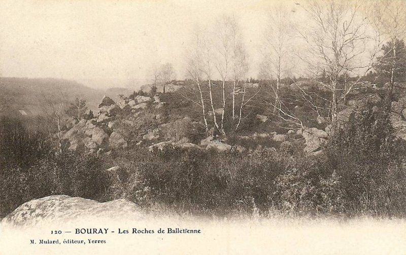 Bouray, carte postale Mulard n&deg;120: Les Roches de Bell&eacute;tienne