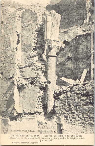 Ruines de Sainte-Croix en 1895