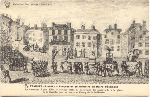 Procession en mémoire du Maire d'Etampes