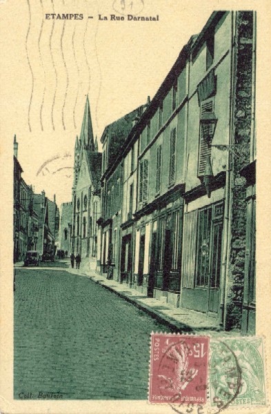 Baufoin (Combier): La Rue Darnatal en vert