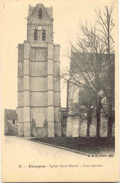 Eglise Saint-Martin. La Tour pencée (Berthaud Frères n°33)