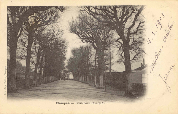 Le boulevard Henri-IV vers 1903