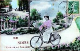 E.A.: La Cycliste à Nîmes