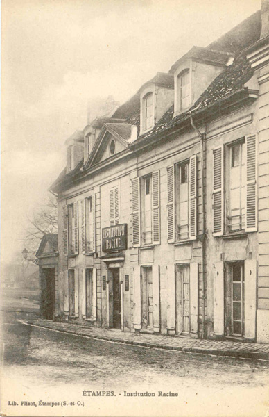 L'Institution Racine (carte postale Flizot non datée pour l'instant)