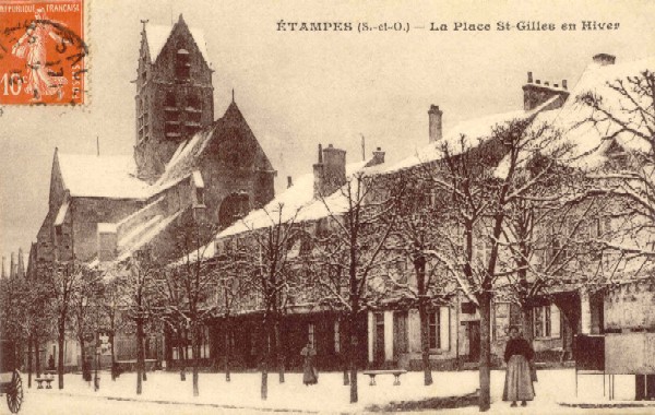 Gallois: La Place Saint-Gilles en Hiver