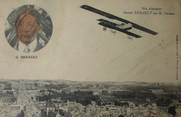 Gaston Renault sur H. Farman