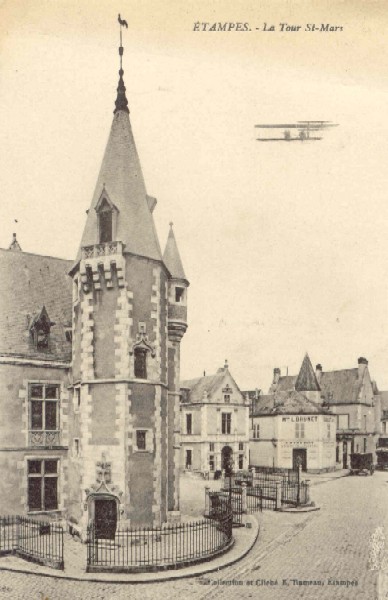 Rameau sans numéro: Hôtel de ville avec aéroplane