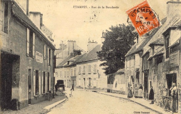 Rue de la Boucherie (carte Rameau, vers 1912)