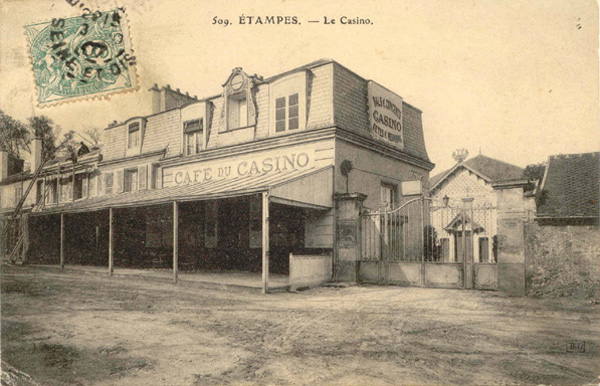 Le Casino en 1908 (carte postale Théodule Garnon n°509)