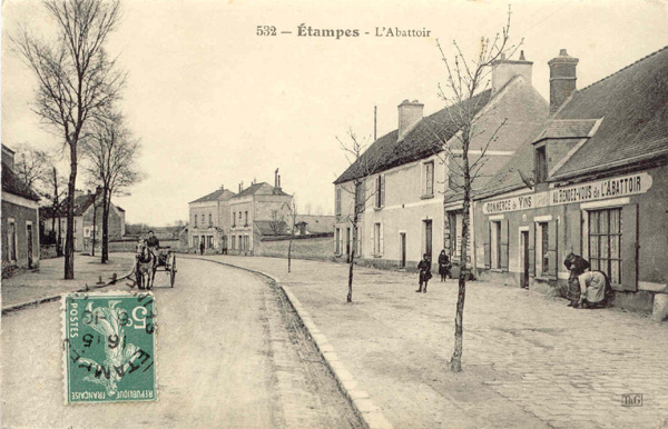 L'Abattoir en 1908 (carte postale de Théodule Garnon n°532)